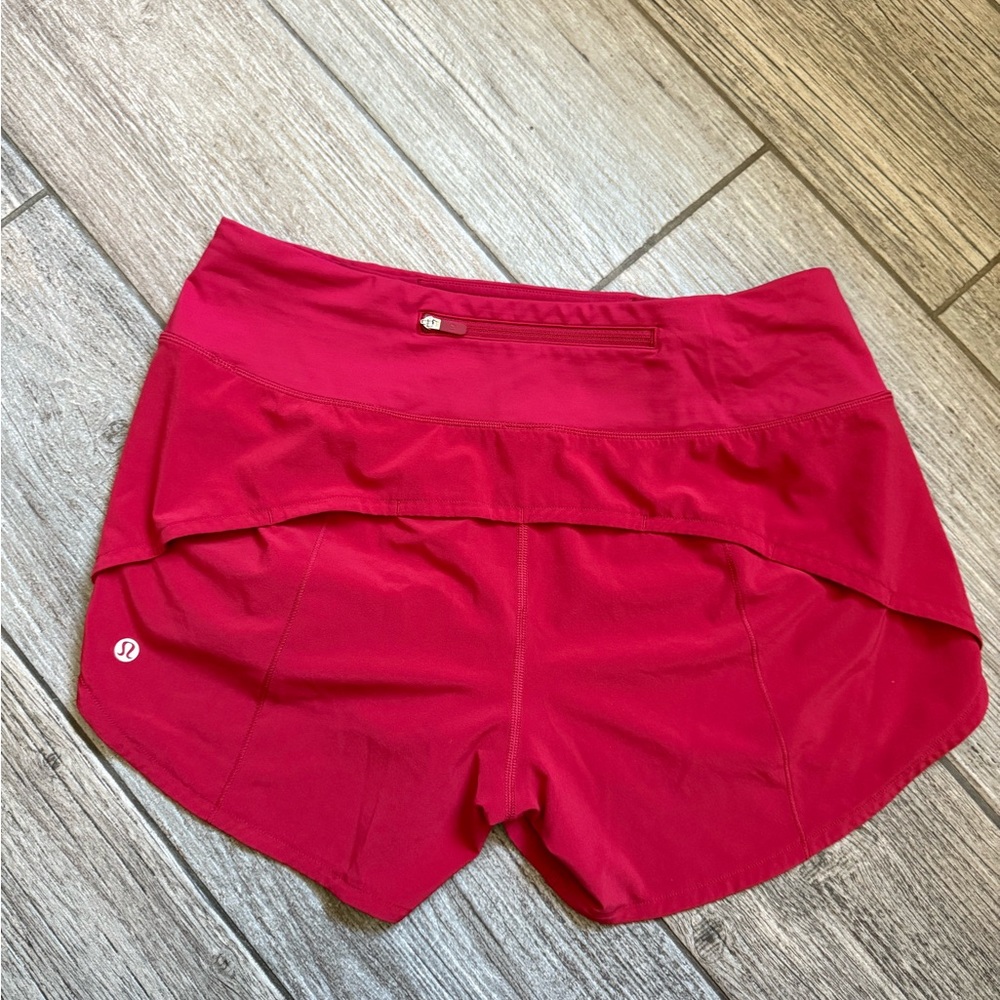 lululemon athletica Women's Vibrant Red Athletic Shorts
